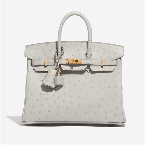 gray ostrich hermes bag|hermes birkin 25 ostrich.